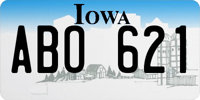 IA license plate ABO621