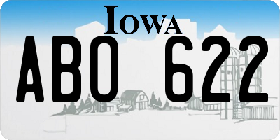 IA license plate ABO622