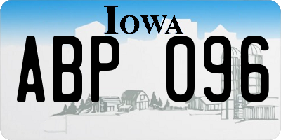 IA license plate ABP096