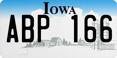 IA license plate ABP166