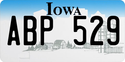 IA license plate ABP529