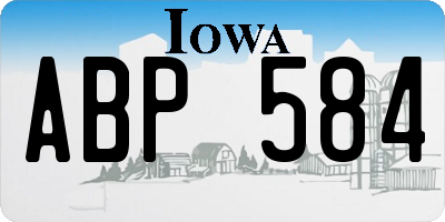 IA license plate ABP584
