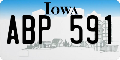 IA license plate ABP591