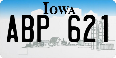 IA license plate ABP621