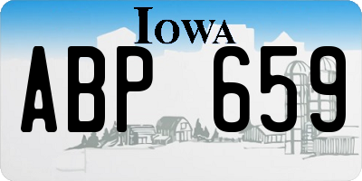 IA license plate ABP659