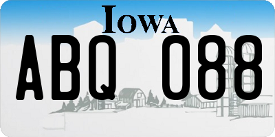 IA license plate ABQ088