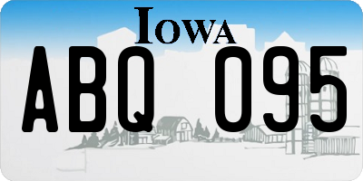 IA license plate ABQ095