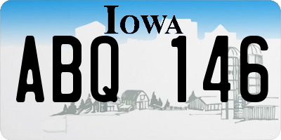 IA license plate ABQ146