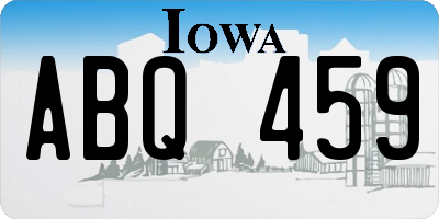 IA license plate ABQ459