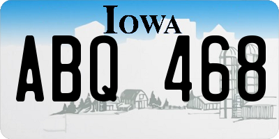 IA license plate ABQ468
