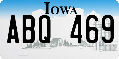IA license plate ABQ469