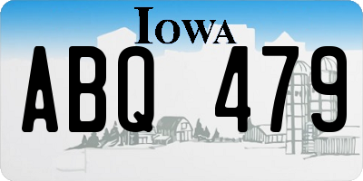 IA license plate ABQ479