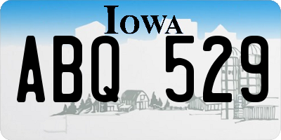 IA license plate ABQ529