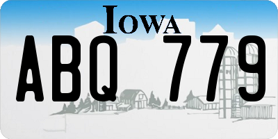 IA license plate ABQ779
