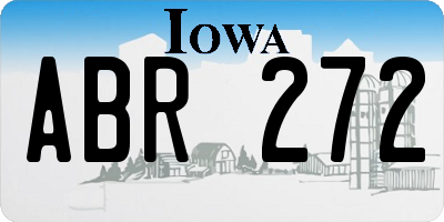 IA license plate ABR272
