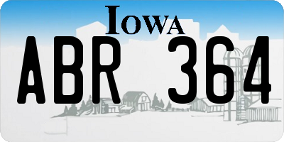 IA license plate ABR364