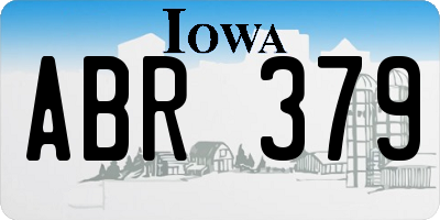 IA license plate ABR379