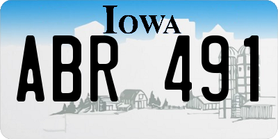 IA license plate ABR491