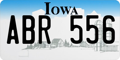 IA license plate ABR556