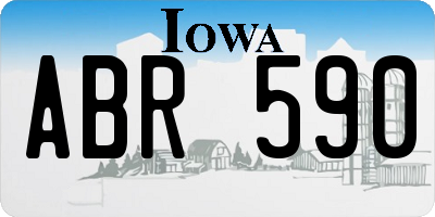 IA license plate ABR590