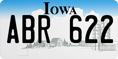 IA license plate ABR622