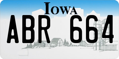 IA license plate ABR664