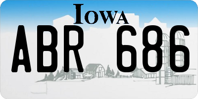 IA license plate ABR686