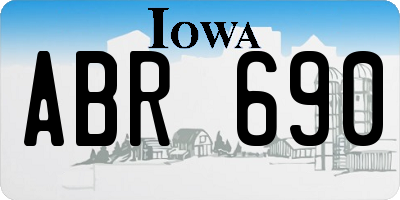IA license plate ABR690