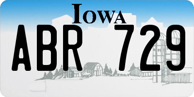 IA license plate ABR729