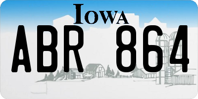 IA license plate ABR864