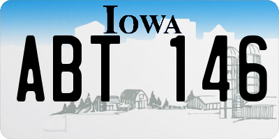 IA license plate ABT146