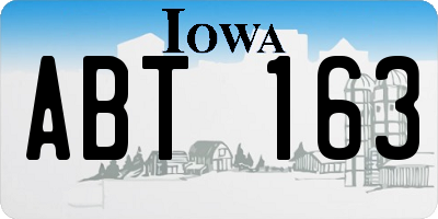 IA license plate ABT163