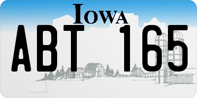 IA license plate ABT165