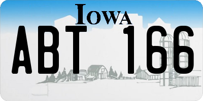 IA license plate ABT166
