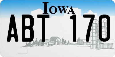 IA license plate ABT170