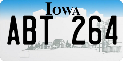 IA license plate ABT264