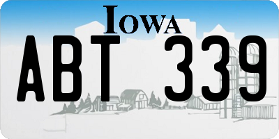 IA license plate ABT339