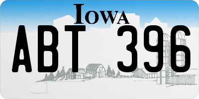 IA license plate ABT396