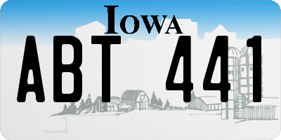 IA license plate ABT441