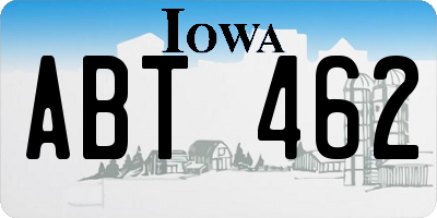 IA license plate ABT462
