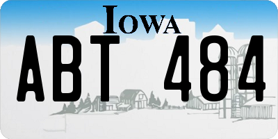 IA license plate ABT484
