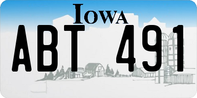 IA license plate ABT491