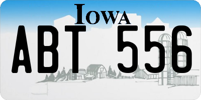 IA license plate ABT556