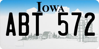 IA license plate ABT572