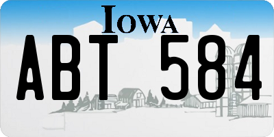 IA license plate ABT584