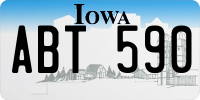 IA license plate ABT590
