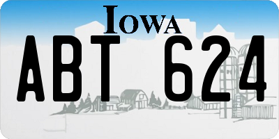 IA license plate ABT624