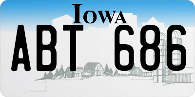 IA license plate ABT686