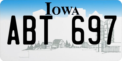 IA license plate ABT697