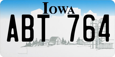IA license plate ABT764
